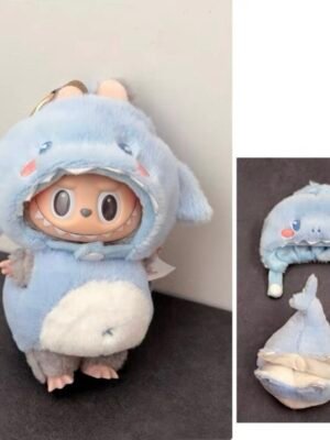 Doll Cloth Baby Blue Shark Plush Suit