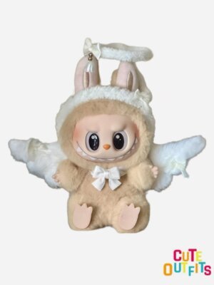 White Lily of the Valley Angel Set LABUBU Doll Clothes