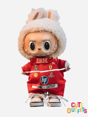 Ferrari Version Racing Suit LABUBU Doll Clothes