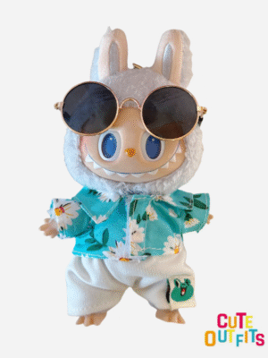 微信图片_20250801103102 Summer Beach Short-Sleeve Set LABUBU Doll Clothes